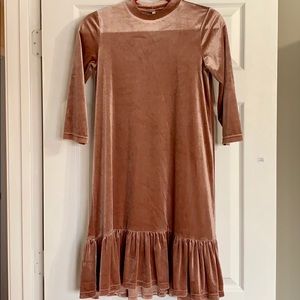 Mauve velvet dress